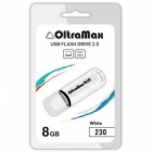 Флеш-накопитель USB  8GB  OltraMax  230  белый